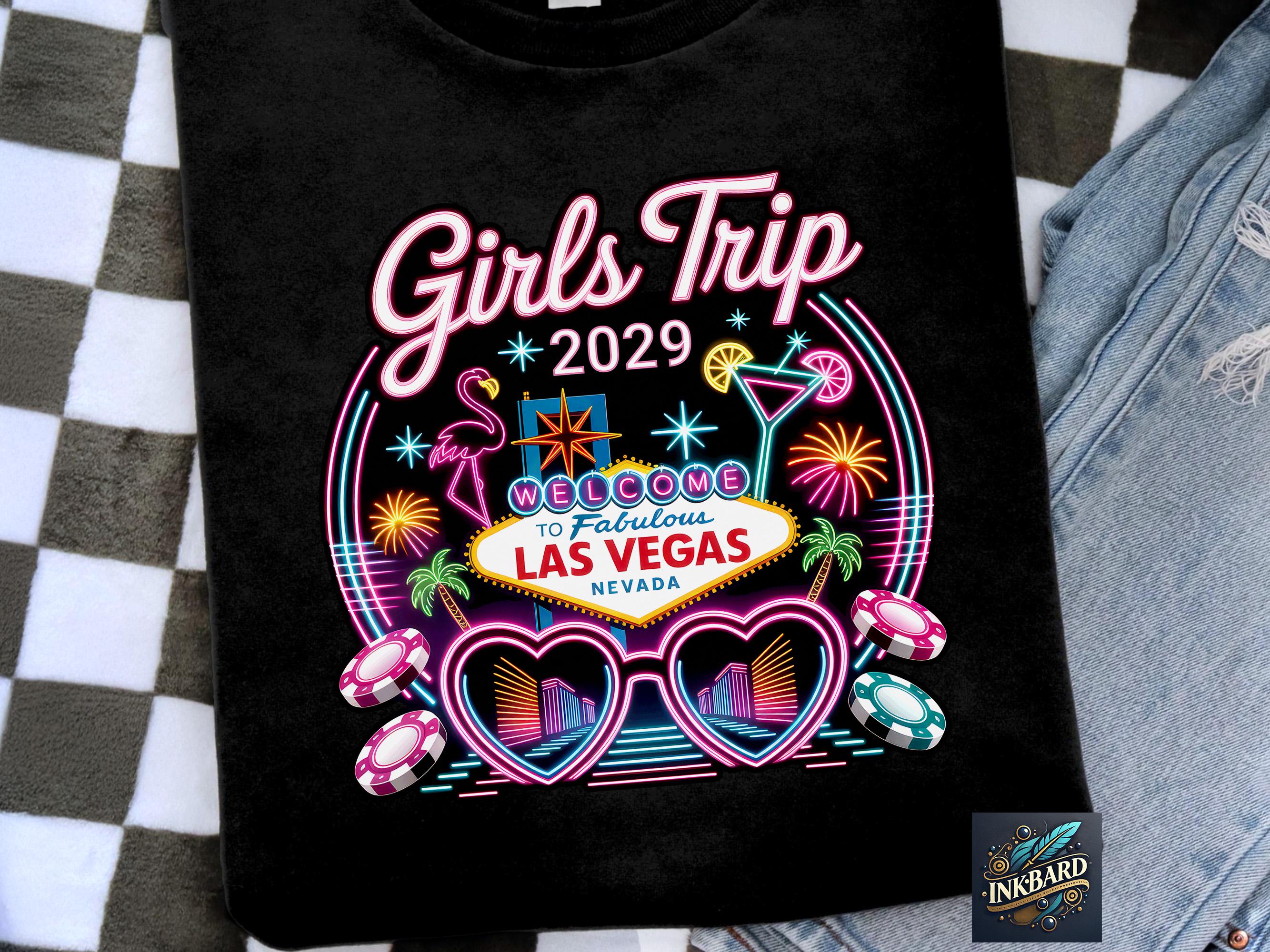 2026 2027 2028 2029 Girls Trip Las Vegas Vacation Sublimation