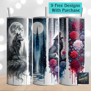 Fantasy Romantasy Book Lover Reader Gothic Dragon Seamless 20 oz Skinny Tumbler Wrap Sublimation Design Download PNG Instant Digital Only