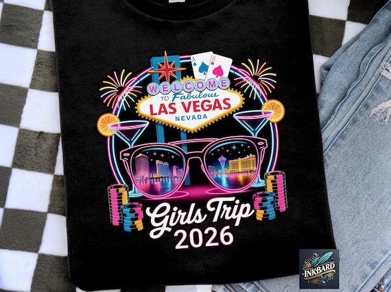 2026 2027 2028 2029 Girls Trip Las Vegas Vacation Sublimation