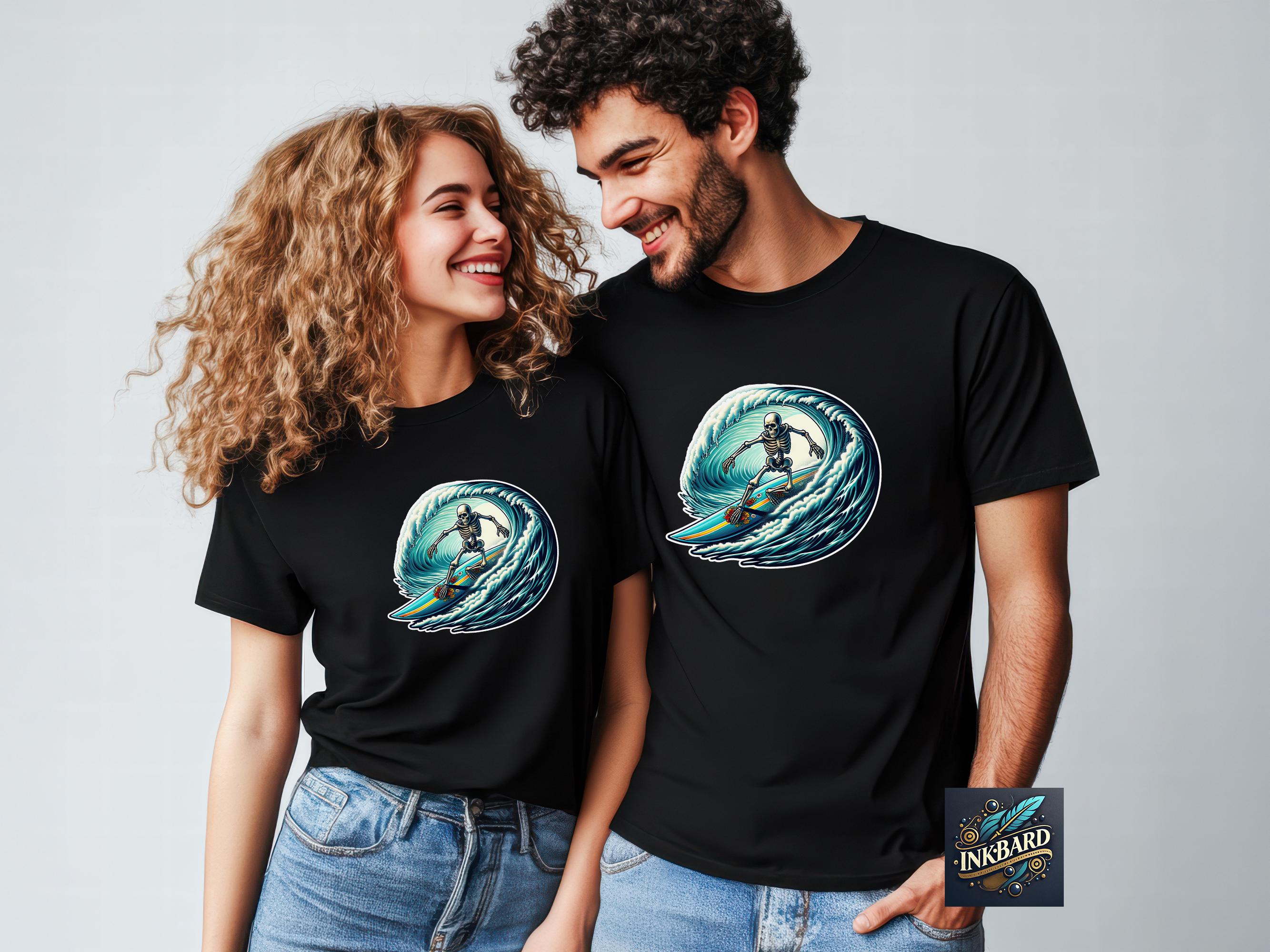Funny Skeleton Surfing Beach Summer Vacation Shirt Sublimation PNG ...