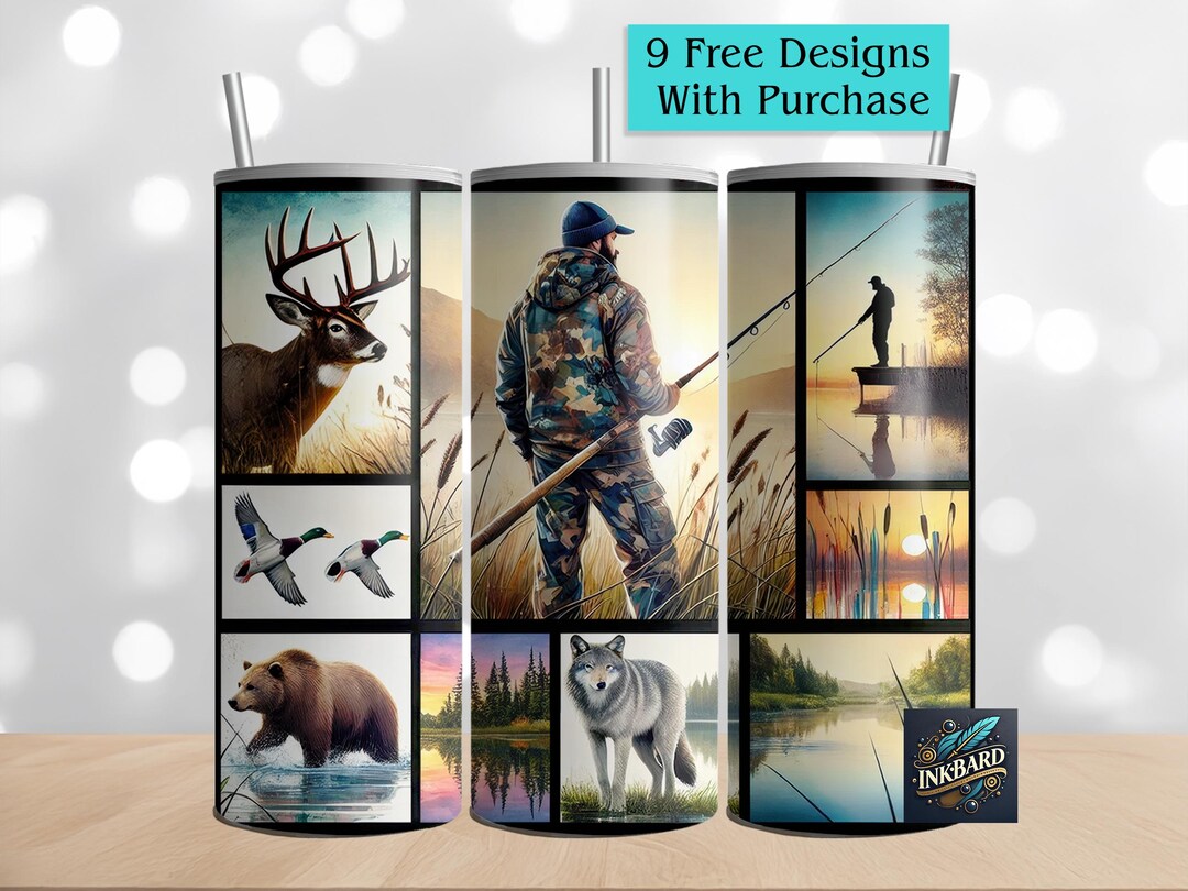 Seamless 20 Oz Skinny Tumbler Wrap Sublimation Design Download PNG ...