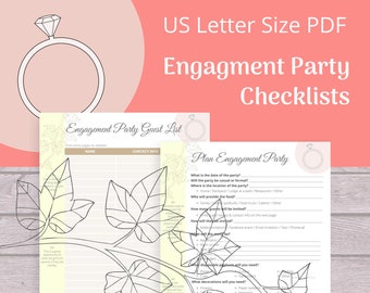 Engagement Party Planning Worksheets