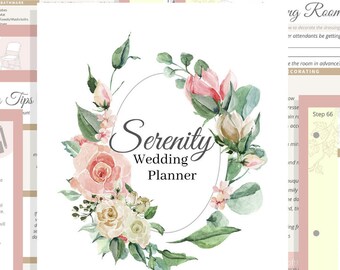 DIY Printable Wedding Planner PDF Download - Step by Step Wedding Planning - Customizable