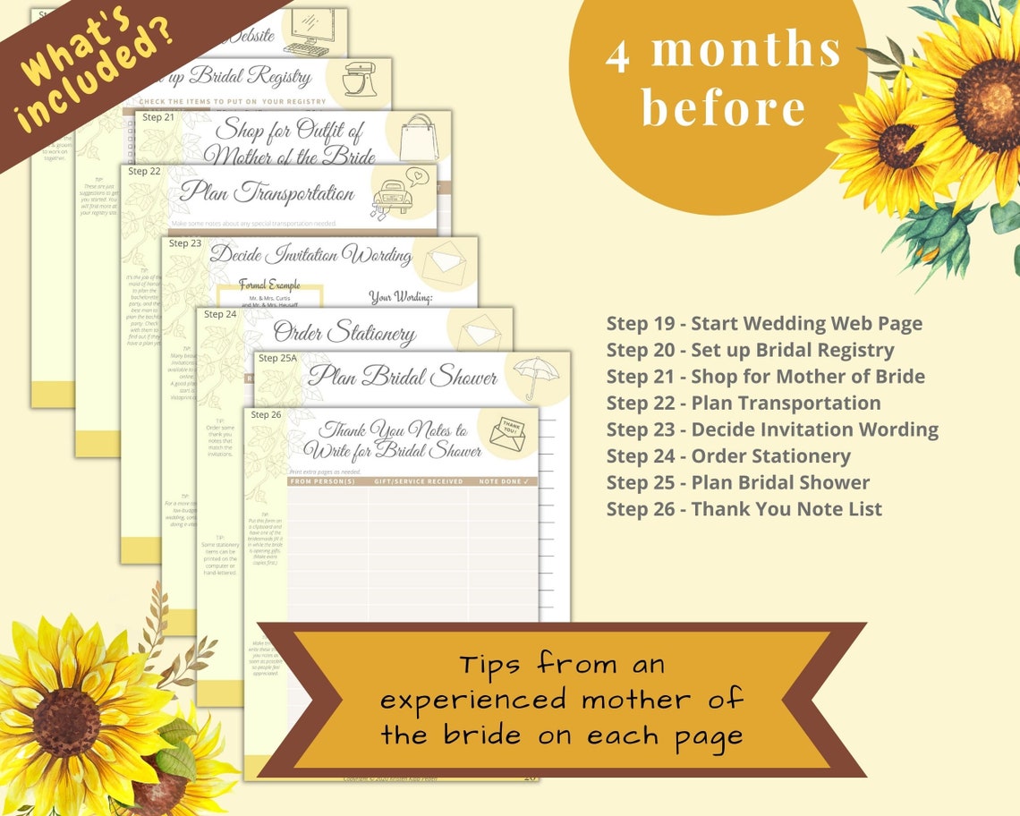 6-month Wedding Planner Printable / Ultimate Wedding Plan - Etsy