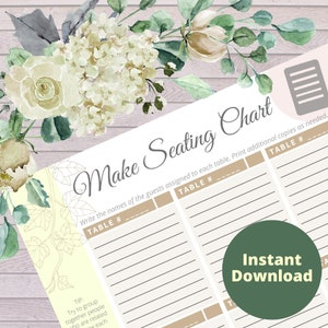 Reception Planning Checklists Bundle for Wedding Planner Notebook / Binder image 5