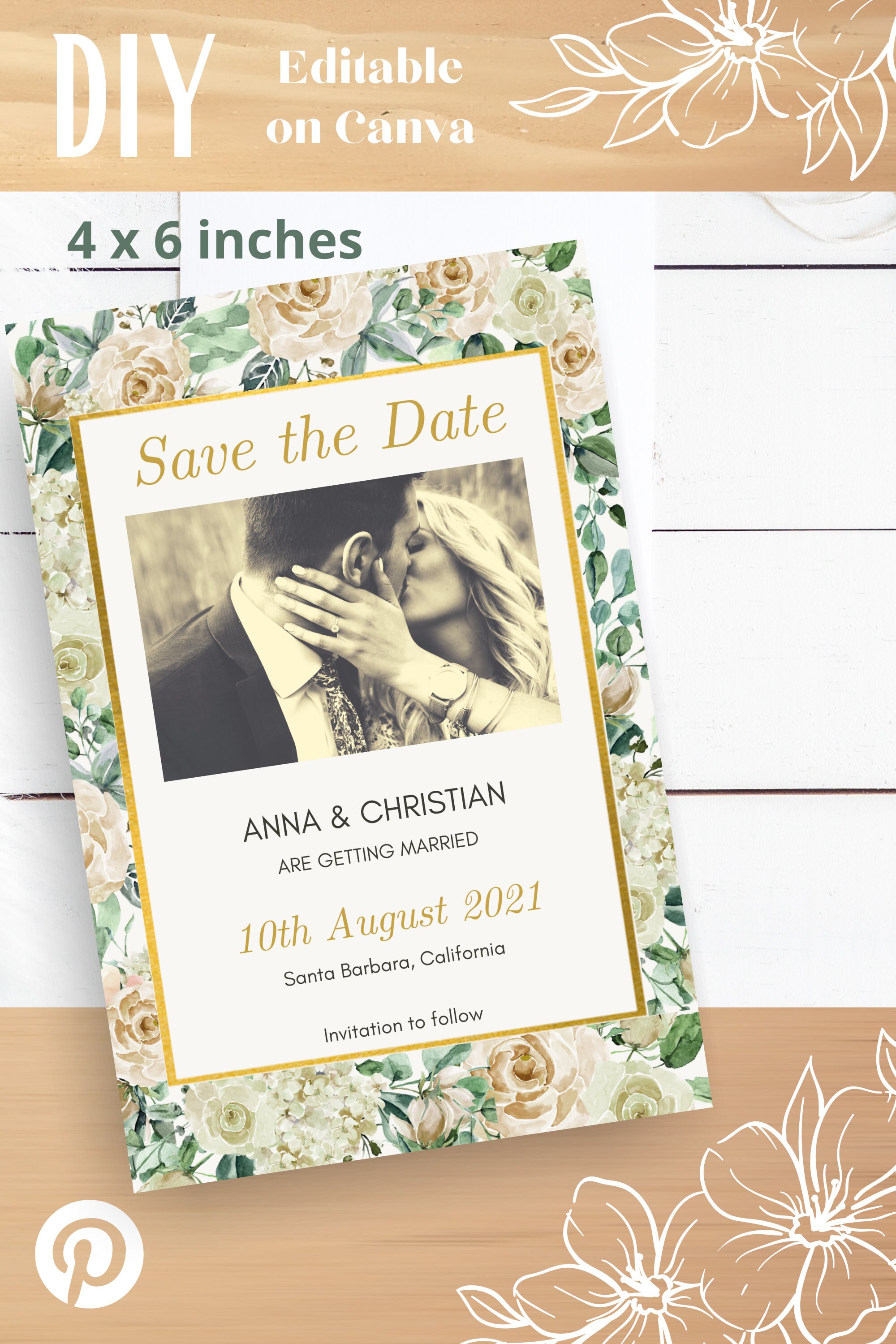 Canva Template Invitation Editable Wedding Stationery Bundle | Etsy