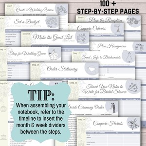 4-month Wedding Planner Printable Step-by-step Wedding Guide for Your ...