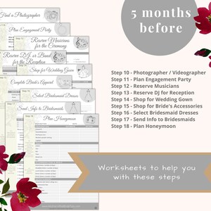 6-month Wedding Planner Printable / Ultimate Wedding Plan Checklist for ...