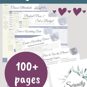 Agenda de mariage 24 mois imprimable en téléchargement PDF avec chronologie du mariage pour votre classeur de planification de mariage idéal pour un organisateur de mariage DIY image 6