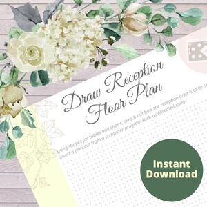 Reception Planning Checklists Bundle for Wedding Planner Notebook / Binder image 8