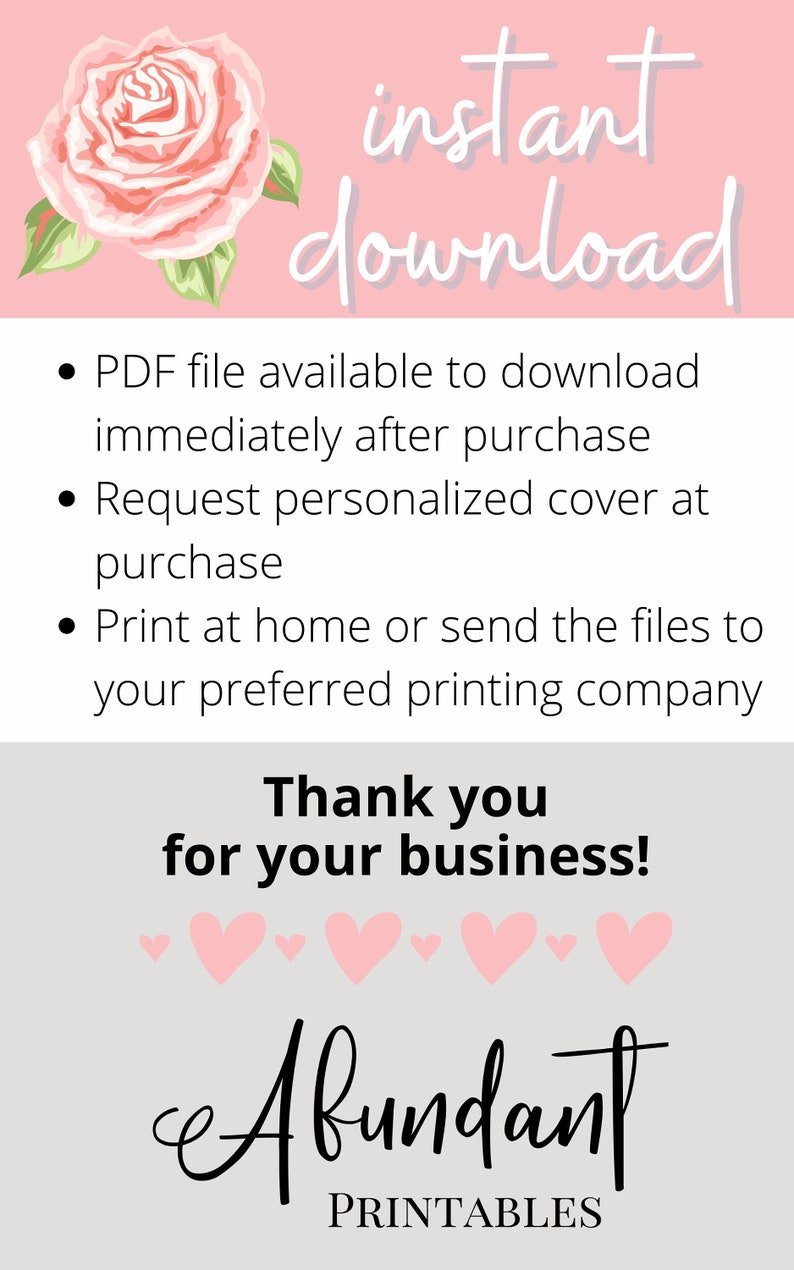 24-Month Printable Wedding Planner Vintage theme 66 steps PDF Download with wedding timeline for your binder, notebook, organizer image 7