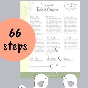 6-month Printable Wedding Planner - PDF Download With Wedding Timeline ...