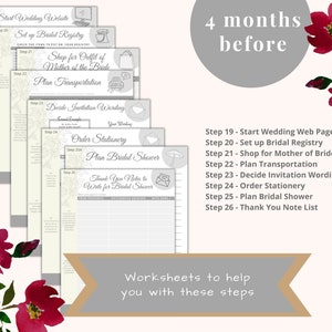 6-month Wedding Planner Printable / Ultimate Wedding Plan Checklist for ...