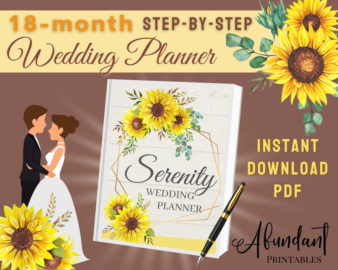 18month Wedding Planner Printable / Ultimate Wedding Plan Etsy