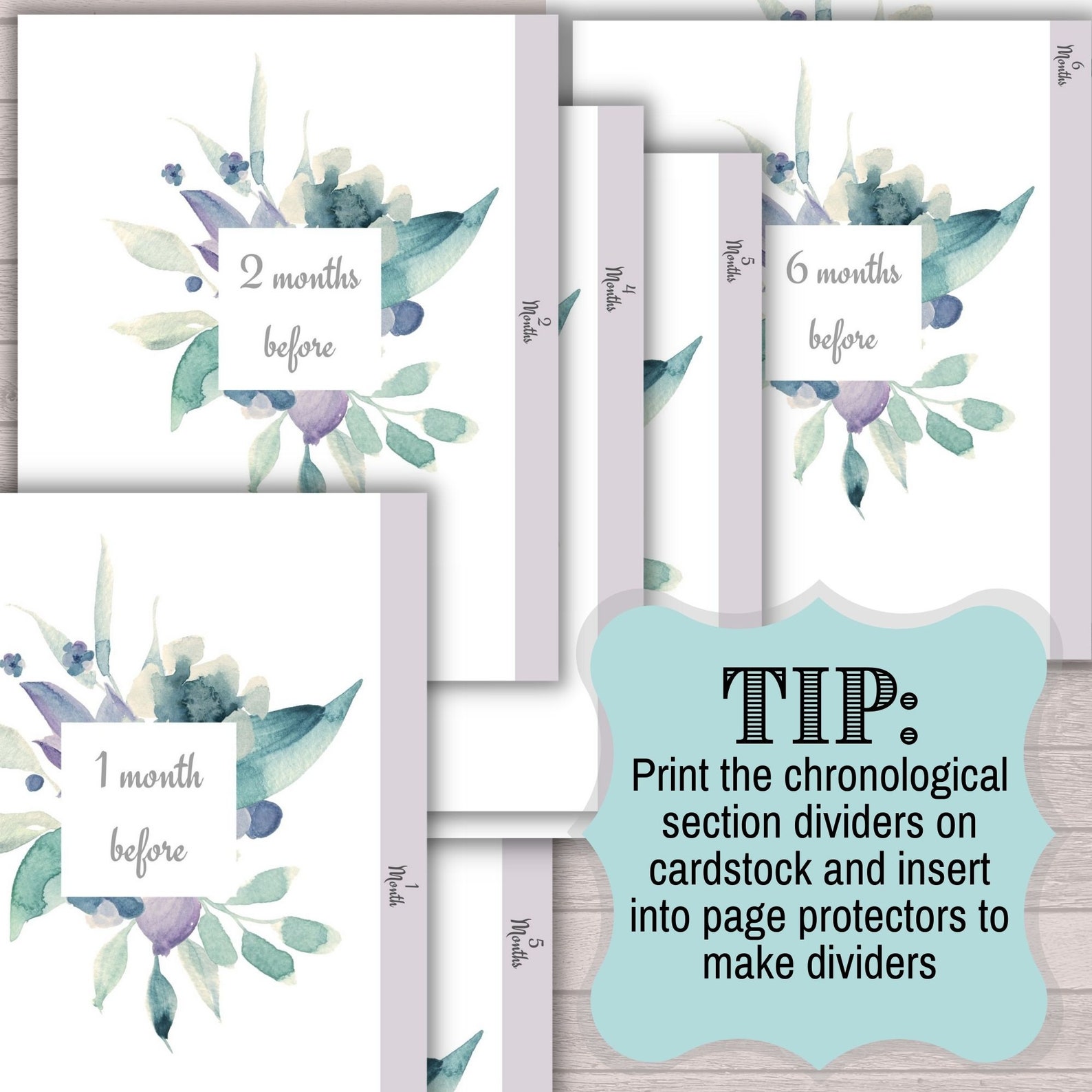 8-month Wedding Planner Printable Step-by-step Wedding Guide for Your Wedding Planning Notebook ...