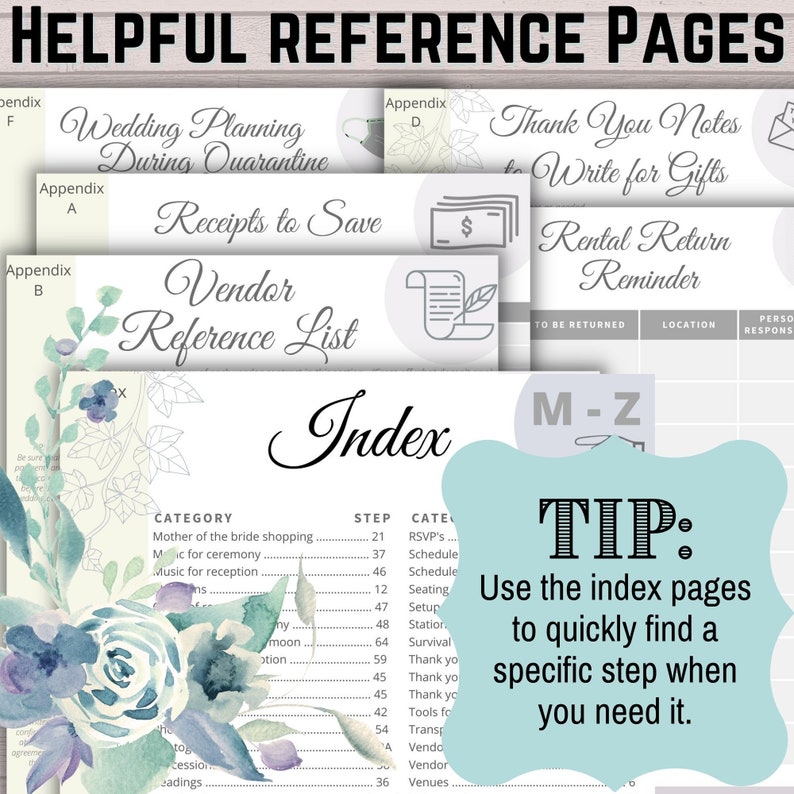 8-month Wedding Planner Printable Step-by-step Wedding Guide for Your Wedding Planning Notebook ...