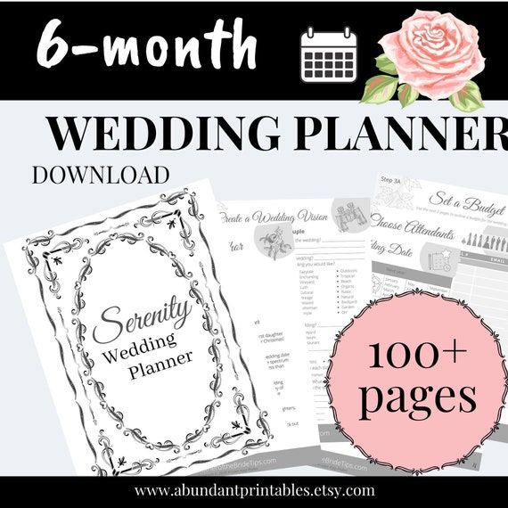 6-month Wedding Planner Printable / Ultimate Wedding Plan | Etsy