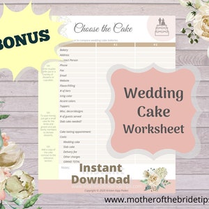 Reception Planning Checklists Bundle for Wedding Planner Notebook / Binder image 9