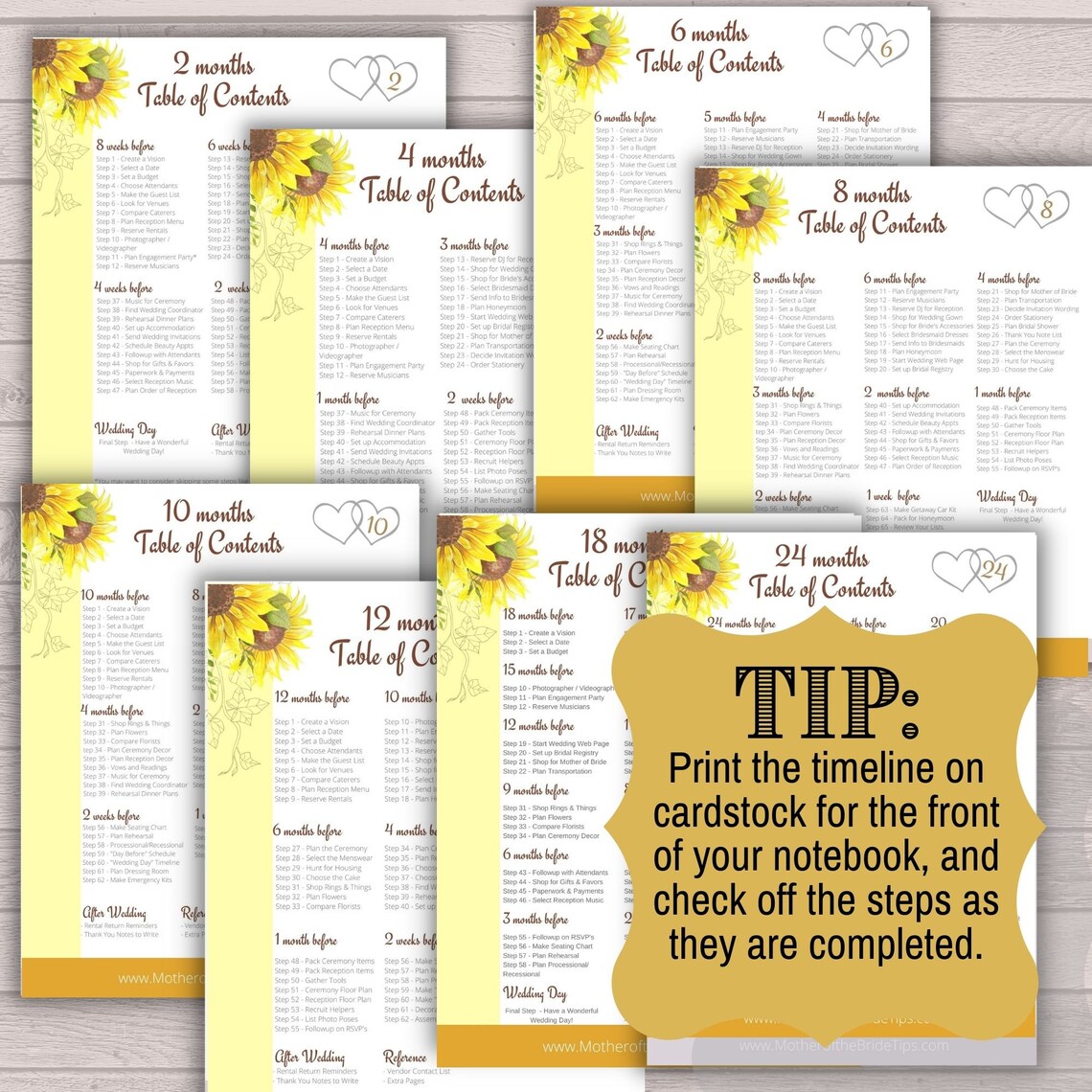 6-month Wedding Planner Printable Step-by-step Wedding Guide for a ...