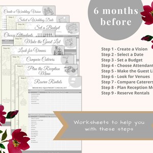 6-month Wedding Planner Printable / Ultimate Wedding Plan Checklist for ...