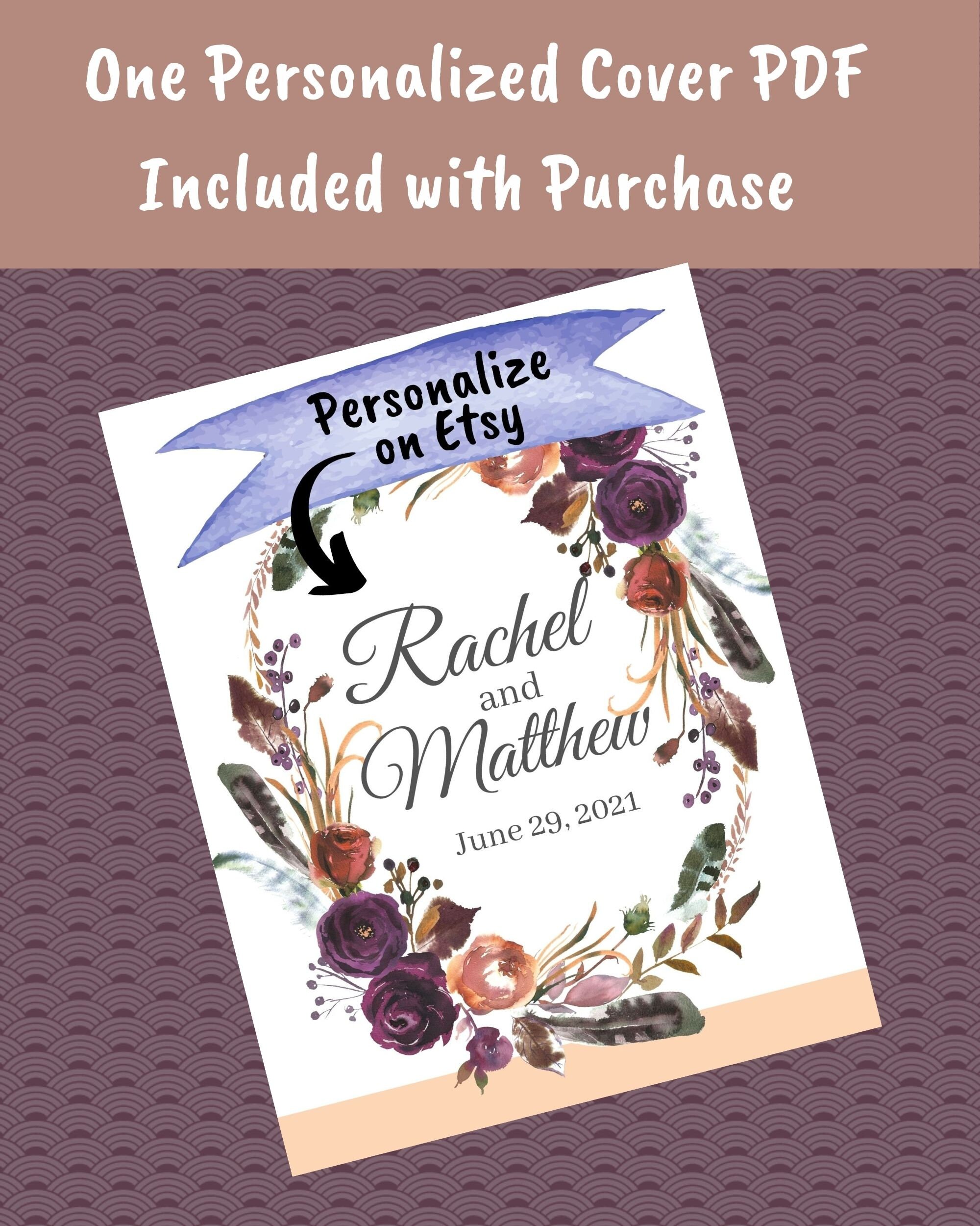 Step-by-step Printable Wedding Planner PDF Download Boho - Etsy