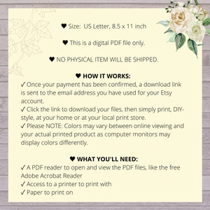 18-Month Wedding Planner Printable / mother of the bride planner / wedding checklists / wedding organizer / DIY wedding planning binder pdf image 5