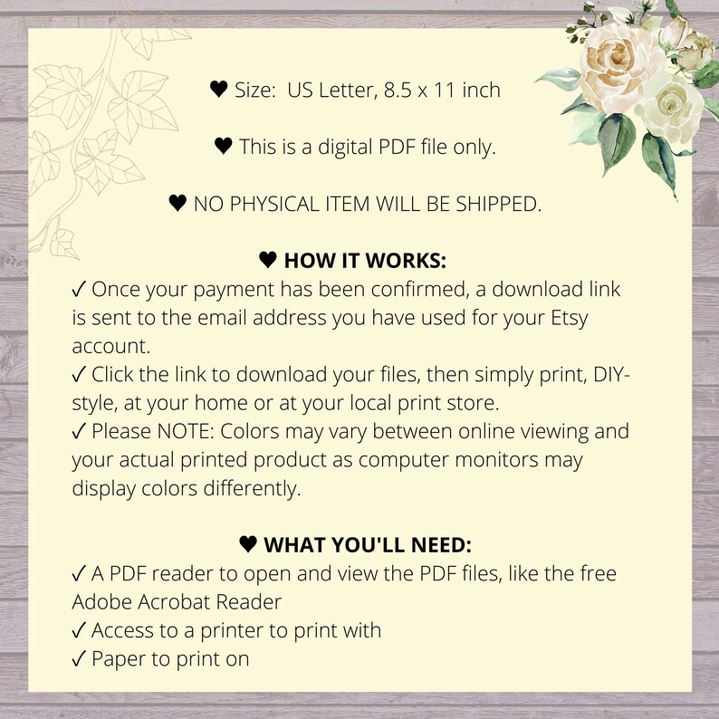 18-Month Wedding Planner Printable / mother of the bride planner / wedding checklists / wedding organizer / DIY wedding planning binder pdf image 5