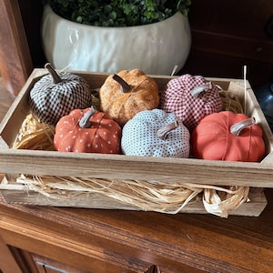 Fabric covered pumpkins / Fall decor