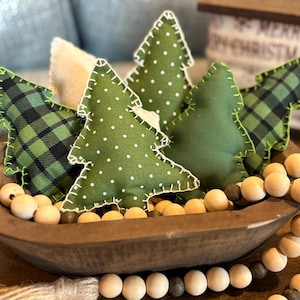 クリスマスデコレーション / 手縫いのツリー（2個セット）