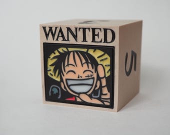 Luffy Steckbrief Squishy D6 Würfel – One Piece TKG Fidget Dice