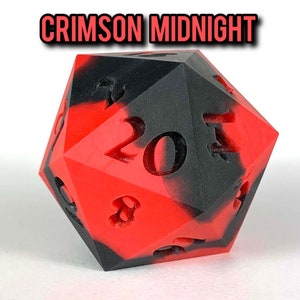 Squishy Dice dnd dnd Gifts dnd dice dice candy dice dice set giant D20 D20 squishy jumbo D20 dnd gift D20 dice Crimson Midnight