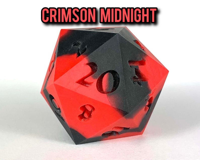 Squishy Dice dnd dnd Gifts dnd dice dice candy dice dice set giant D20 D20 squishy jumbo D20 dnd gift D20 dice Crimson Midnight