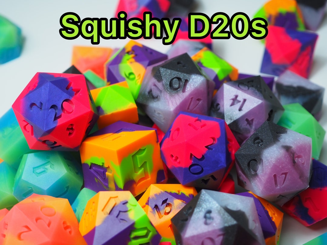 Squishy Dice Dnd Dnd Gifts Dnd Dice Dice Candy Dice Dice Set Giant D20 D20 Squishy Jumbo D20 Dnd