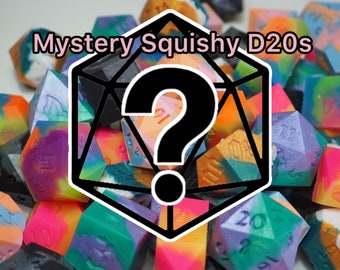 Mystery W20 - Squishy Dice - Dnd - Dnd Geschenke - Dnd Würfel - Würfel - Würfelset - Riesen W20 - D20 - squishy - Jumbo-W20 - Dnd Geschenk - D20 Würfel