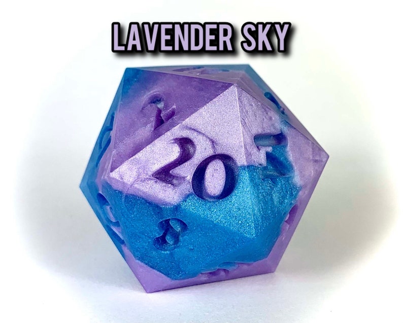 Squishy Dice dnd dnd Gifts dnd dice dice candy dice dice set giant D20 D20 squishy jumbo D20 dnd gift D20 dice Lavender Sky