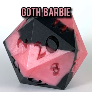 Squishy Dice dnd dnd Gifts dnd dice dice candy dice dice set giant D20 D20 squishy jumbo D20 dnd gift D20 dice Goth Barbie