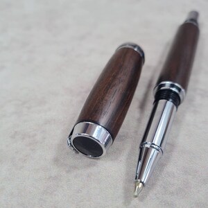 Rollerball - Unikat - handgefertigt - Makassar Ebenholz