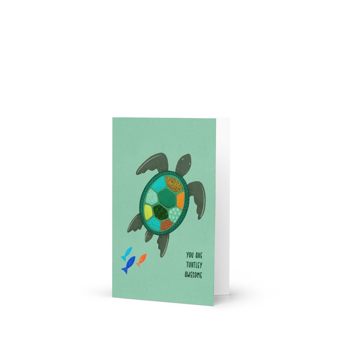 You Are Turtley Awesome Greeting Card - Etsy