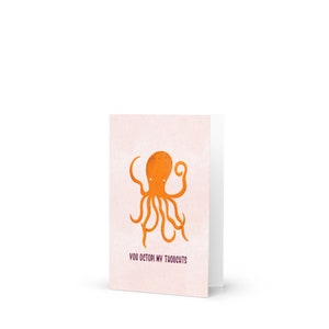Tu Octopi i miei pensieri biglietto di auguri