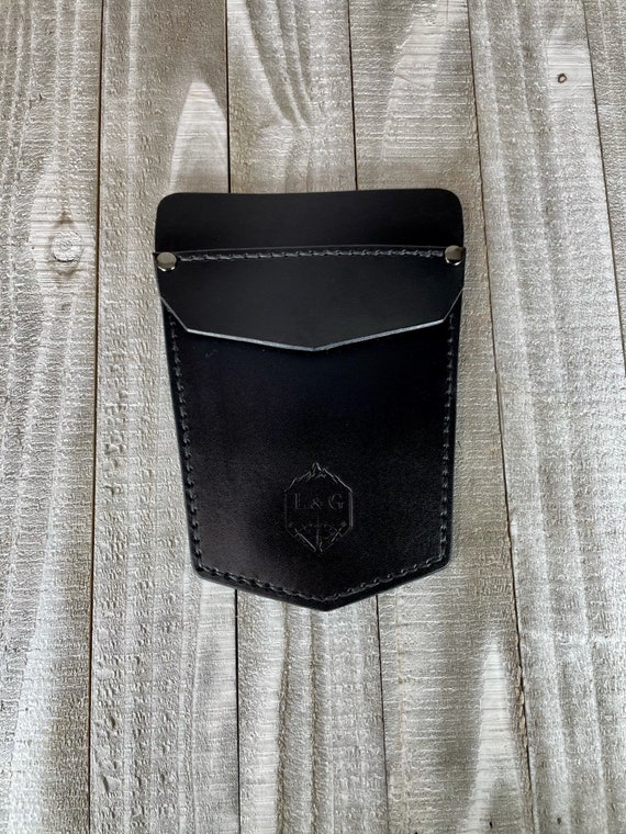 Leather Pocket Protector with Rivets