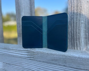 Handcrafted Leather Vertical Card Wallet