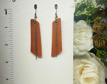 Handmade Genuine Leather Earrings