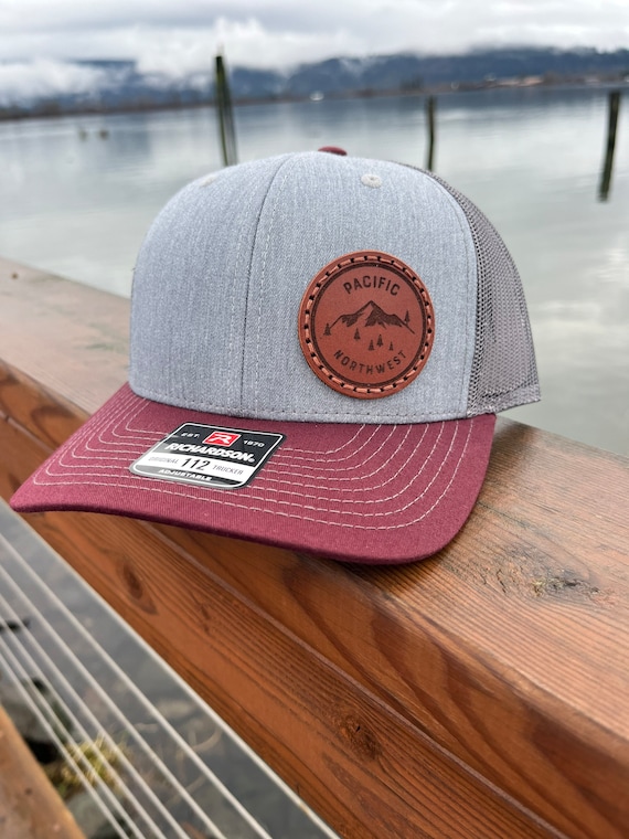 PNW Leather Patch Hats - Snapback - 4 patch options