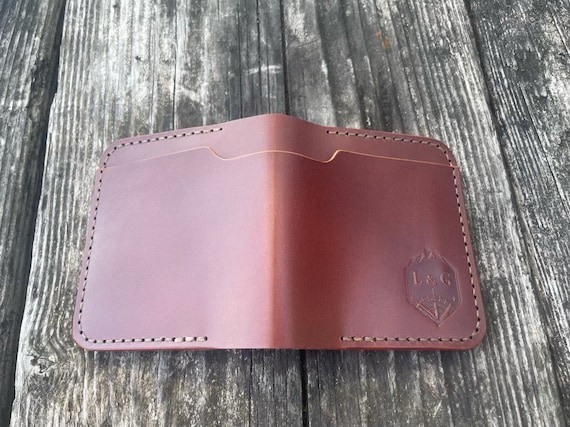 Modern Italian Leather Bi-Fold Wallet