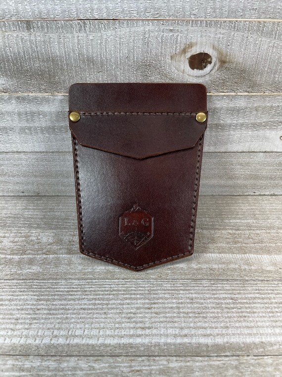 Leather Pocket Protector with Rivets