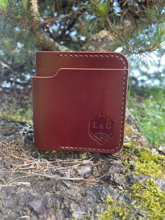 Modern Italian Leather Bi-Fold Wallet