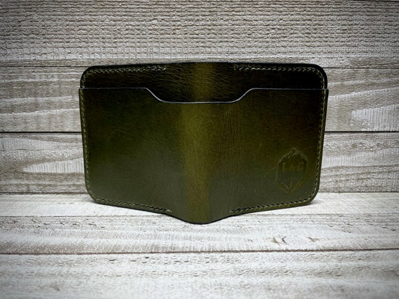 Modern Italian Leather Bi-Fold Wallet