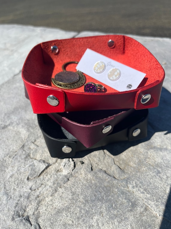 Leather Valet Tray - Petite