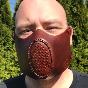 Handcrafted Leather Face Mask