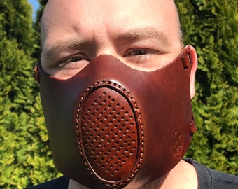 Handcrafted Leather Face Mask